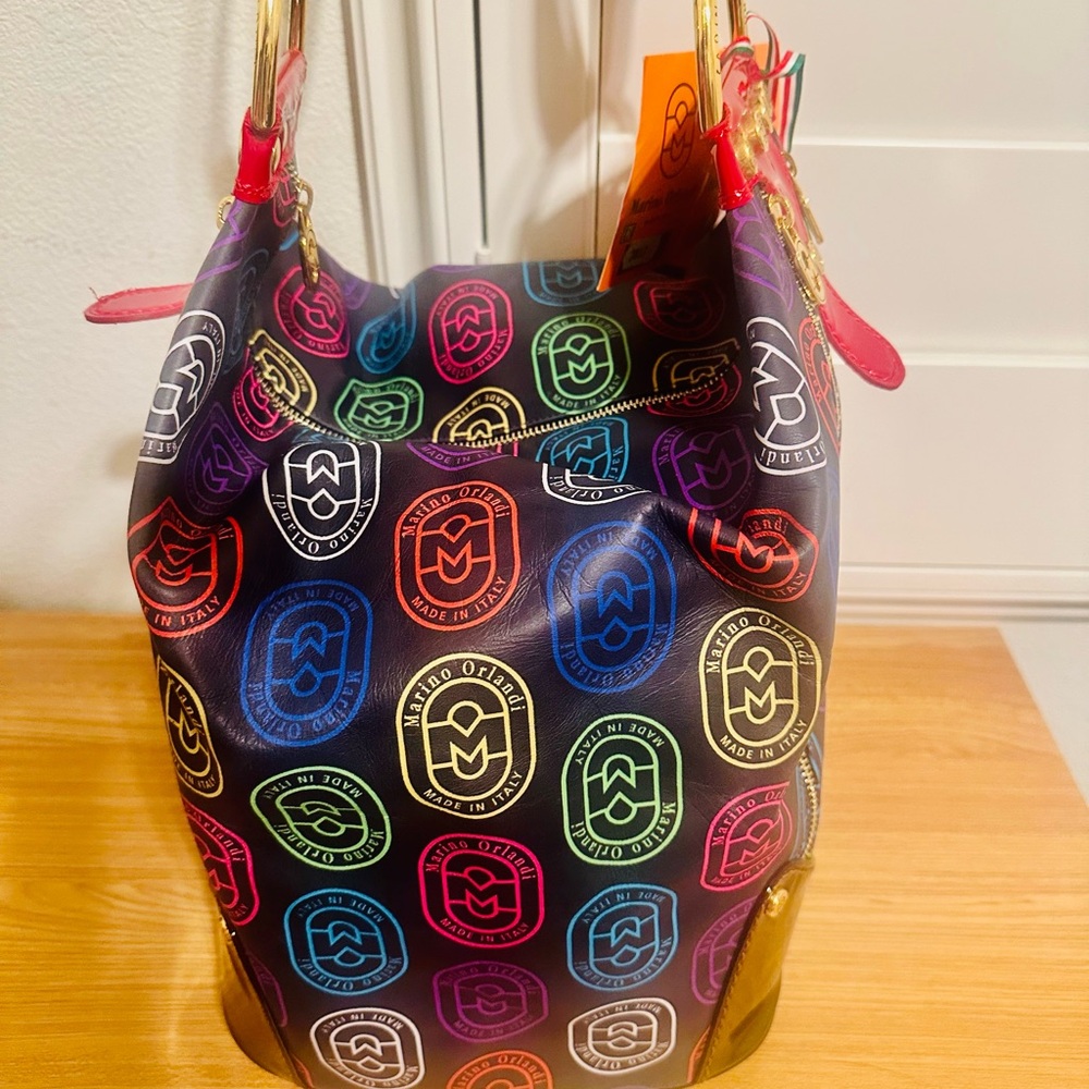 Marino Orlandi Multicolor Logo Shoulder Bag
